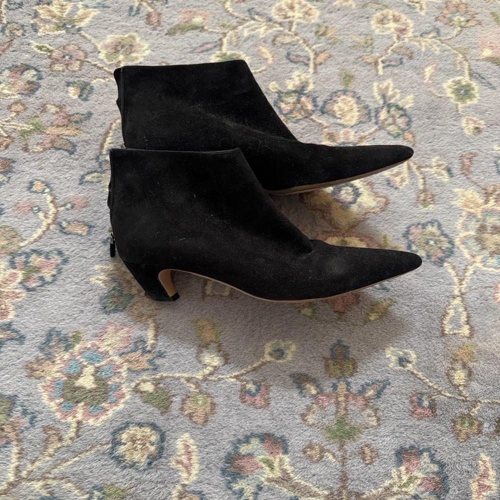 Dior Black Suede Ankle Booties